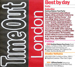 Scan of copy from Time Out (No. 1834), October 12-19, 2005.